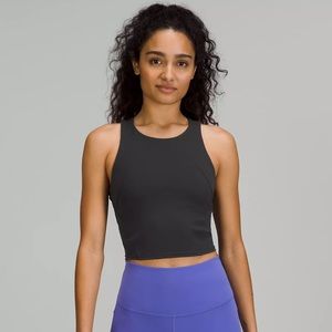 Lululemon Women’s Wunder Train Racerback Tank Top Size 6 Black New Padded Pads
